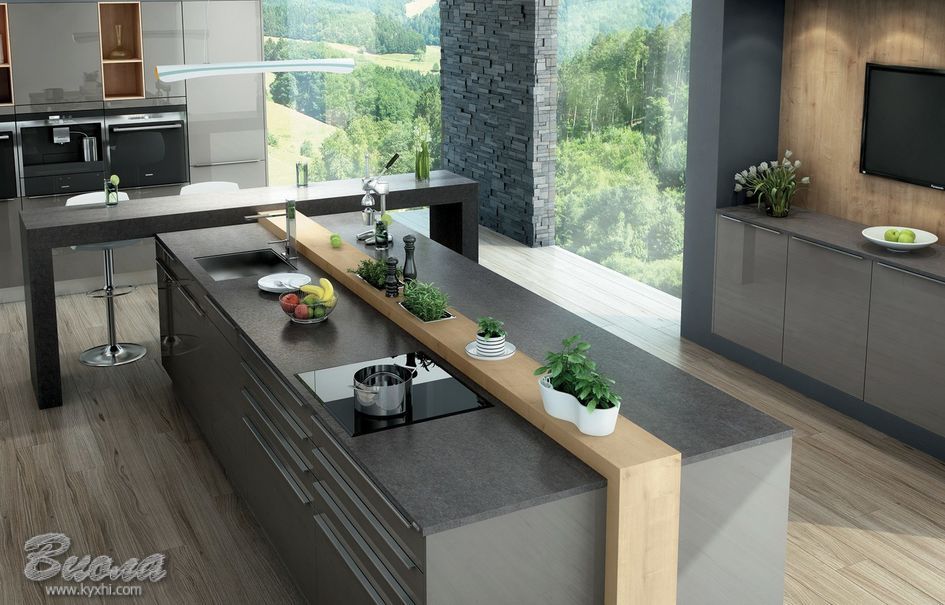Дизайн кухонной комнаты в германском стиле